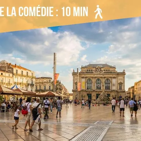 L'Ecucentre Avec Parking Inclu - 600M De La Place De La Comedie - Climatisation Montpellier Exterior photo